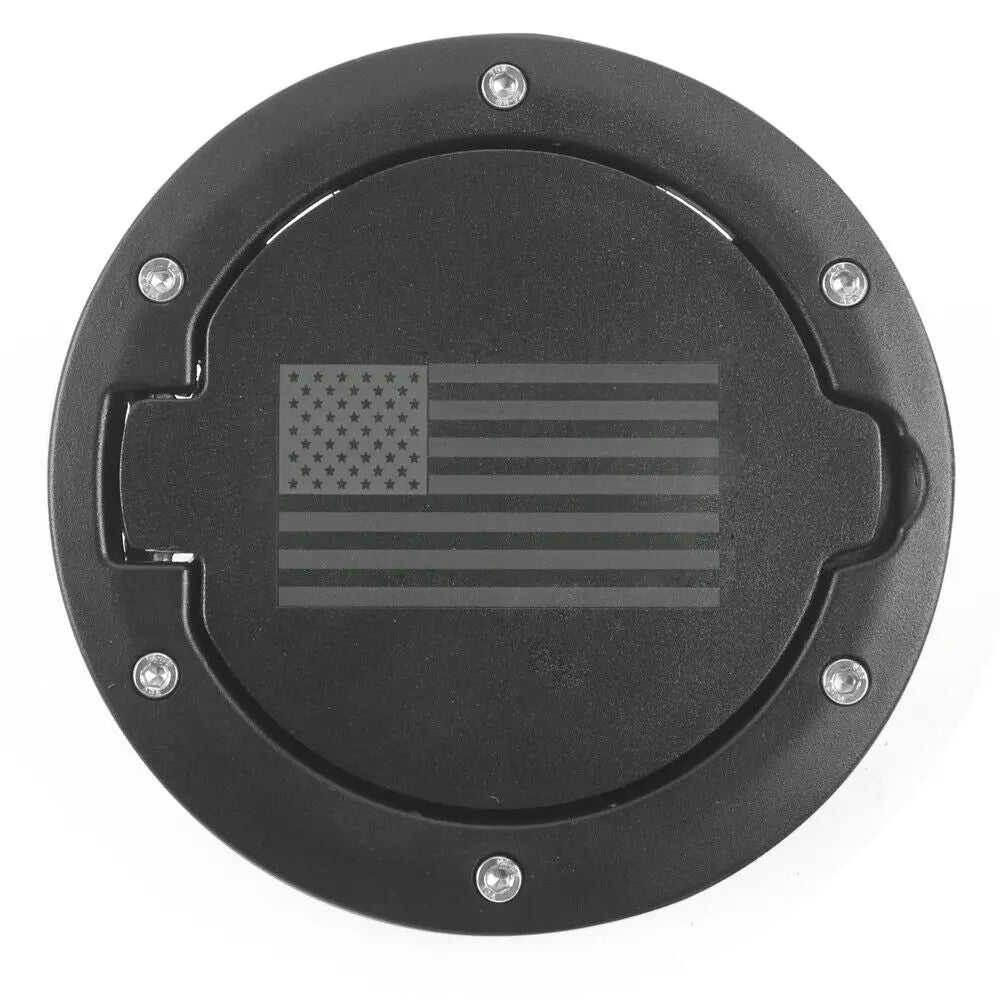 For 2007-2018 Jeep Wrangler JK Gas Tank Cap Fuel Door Cover Trim
