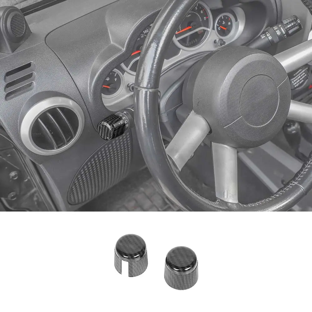 For 2007-2018 Jeep Wrangler JK Headlight/Wiper Switch Decoration Trim