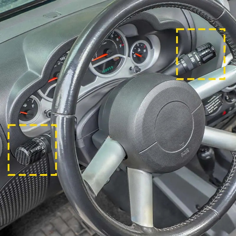 For 2007-2018 Jeep Wrangler JK Headlight/Wiper Switch Decoration Trim