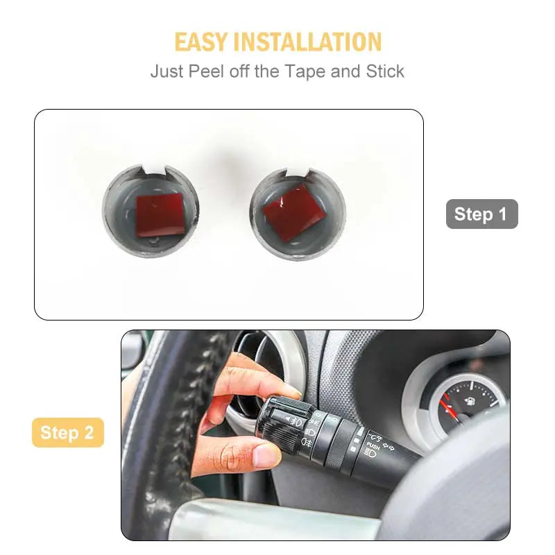 For 2007-2018 Jeep Wrangler JK Headlight/Wiper Switch Decoration Trim