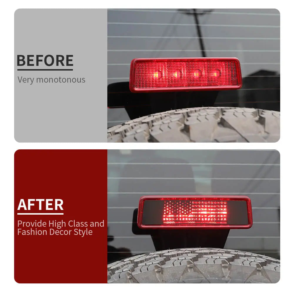 For 2007-2018 Jeep Wrangler JK High Brake Light Third Lamp Cover Trim