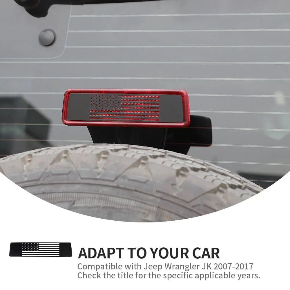 For 2007-2018 Jeep Wrangler JK High Brake Light Third Lamp Cover Trim