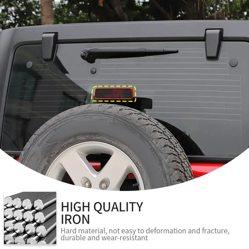 For 2007-2018 Jeep Wrangler JK High Brake Light Third Lamp Cover Trim