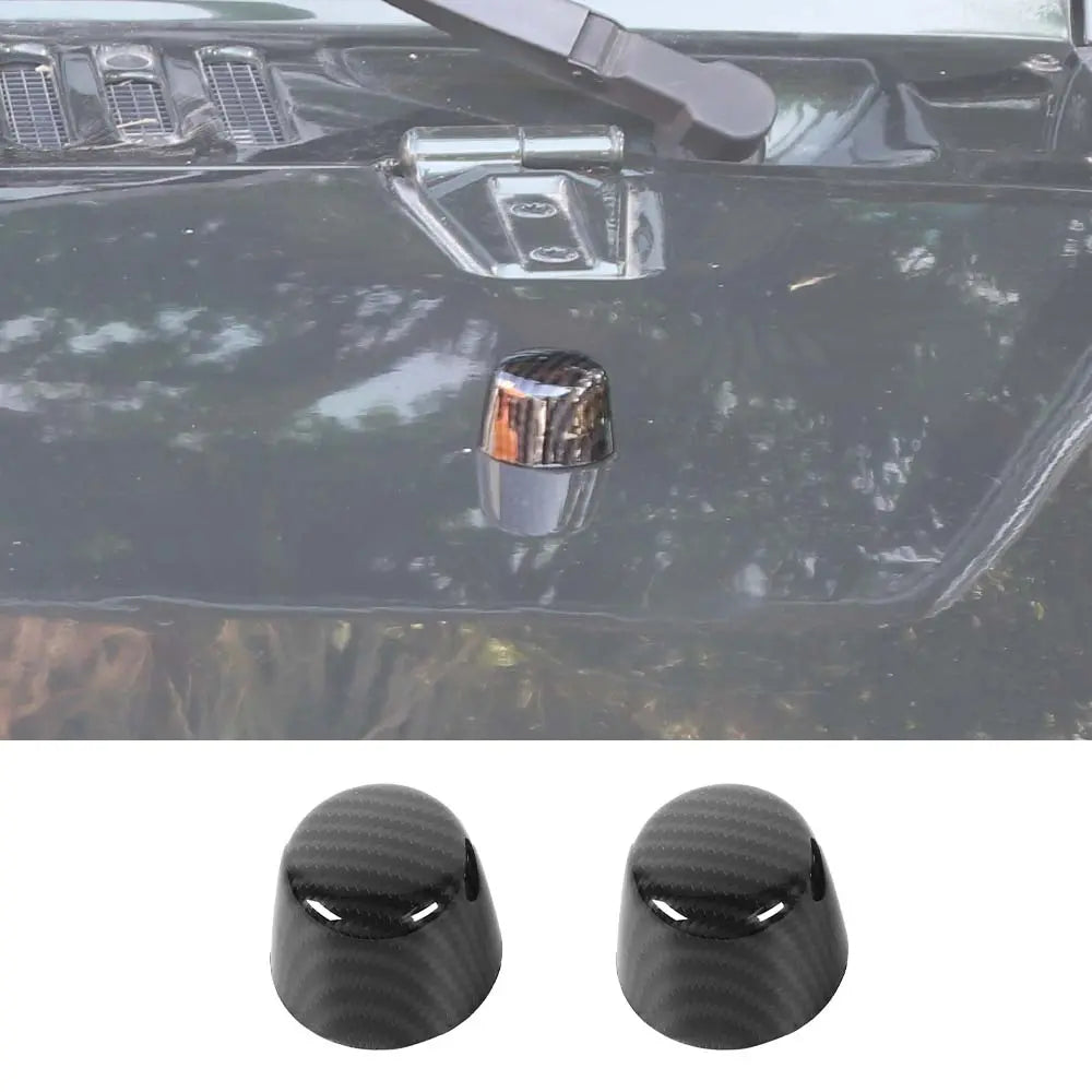 For 2007-2018 Jeep Wrangler JK Hood Bumper Stop Rubber Cushion Plug Cover Trim