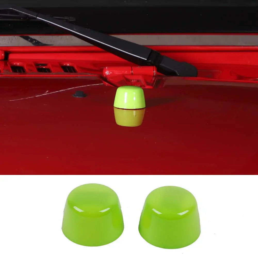 For 2007-2018 Jeep Wrangler JK Hood Bumper Stop Rubber Cushion Plug Cover Trim