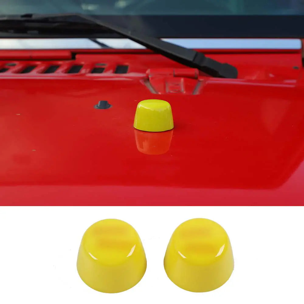 For 2007-2018 Jeep Wrangler JK Hood Bumper Stop Rubber Cushion Plug Cover Trim