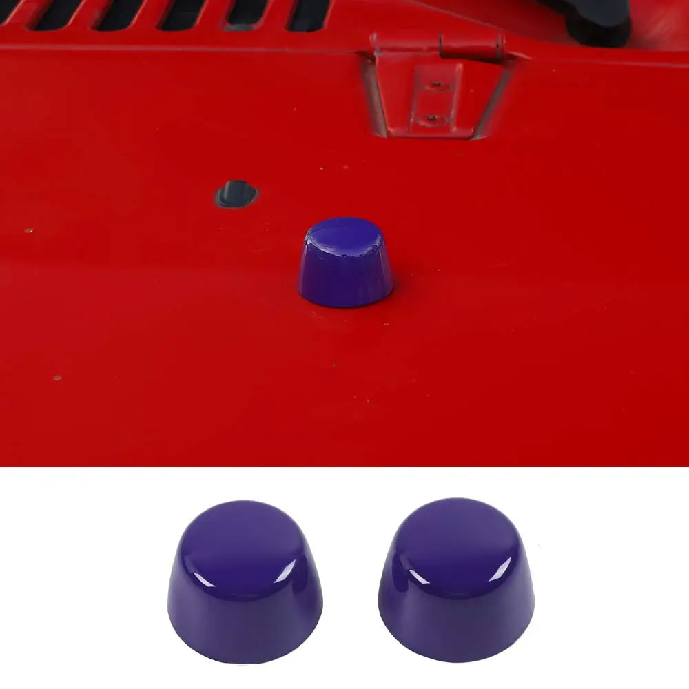 For 2007-2018 Jeep Wrangler JK Hood Bumper Stop Rubber Cushion Plug Cover Trim