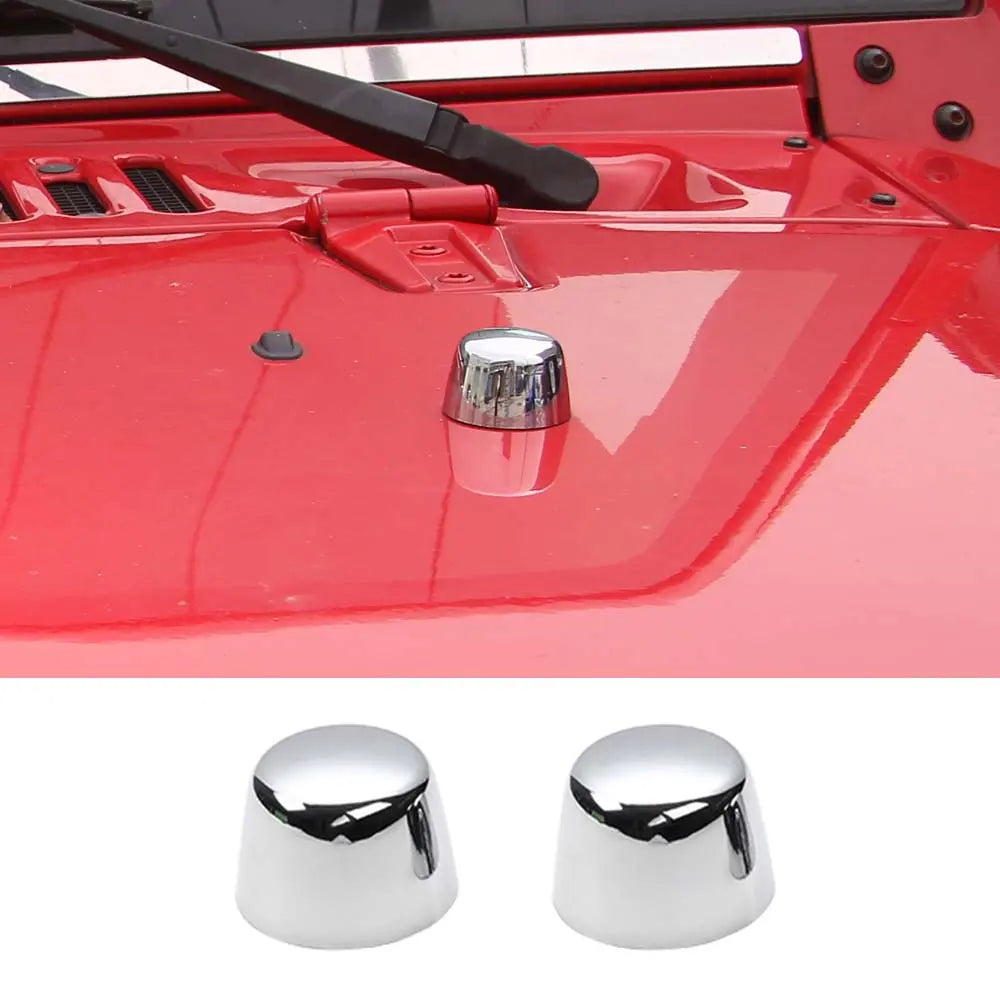 For 2007-2018 Jeep Wrangler JK Hood Bumper Stop Rubber Cushion Plug Cover Trim