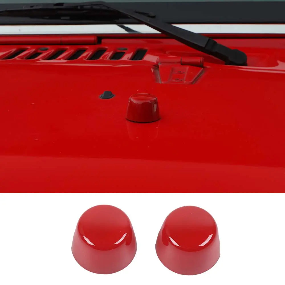 For 2007-2018 Jeep Wrangler JK Hood Bumper Stop Rubber Cushion Plug Cover Trim