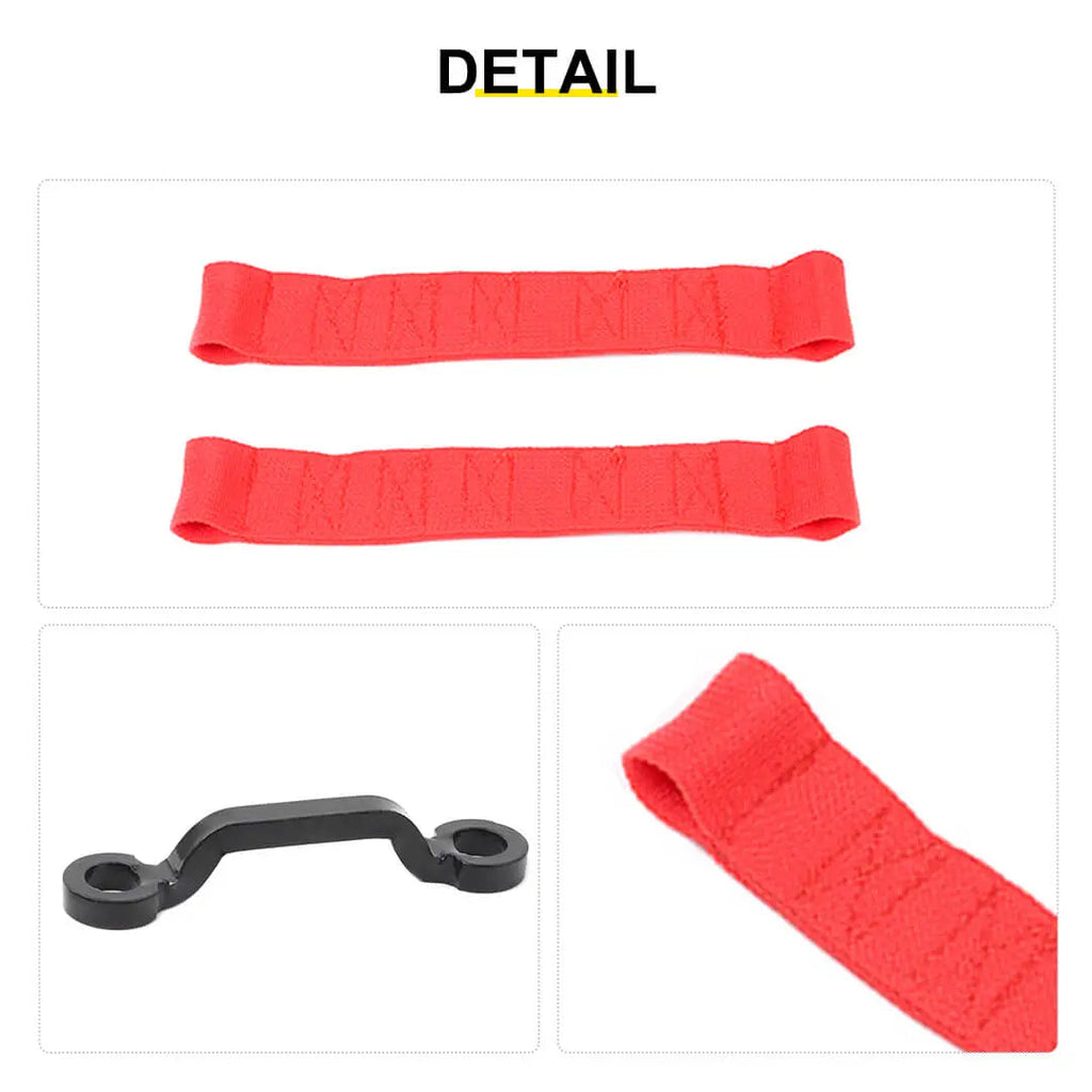 For 2007-2018 Jeep Wrangler JK Interior Car Door Limiting Strap Limit Stop Kit (4 pcs)