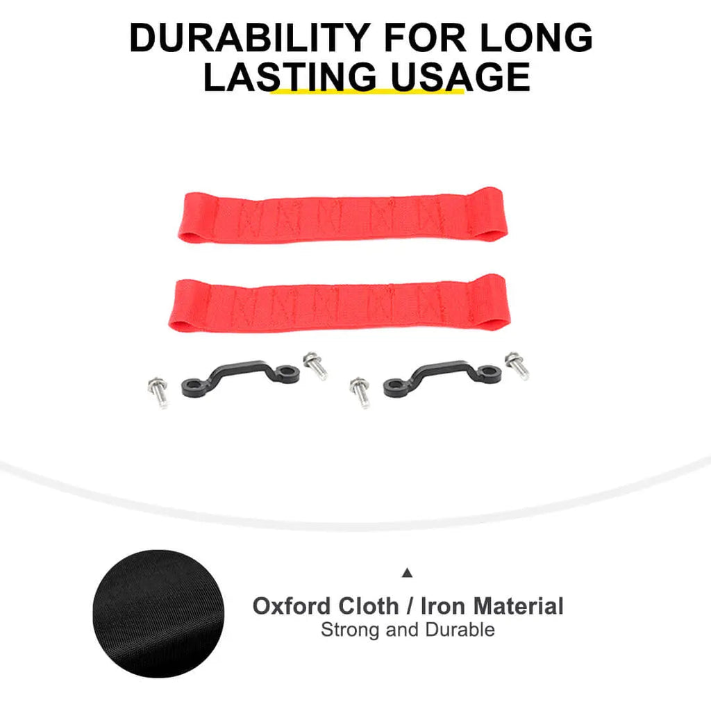 For 2007-2018 Jeep Wrangler JK Interior Car Door Limiting Strap Limit Stop Kit (4 pcs)