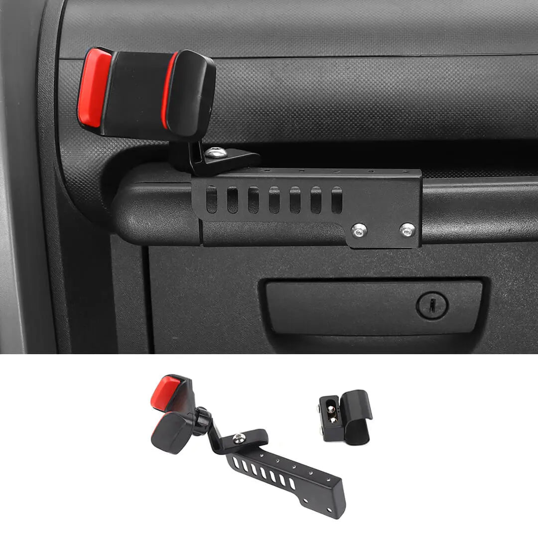 For 2007-2018 Jeep Wrangler JK Interior Copilot Armrest Handle Phone Holder Mount Stand