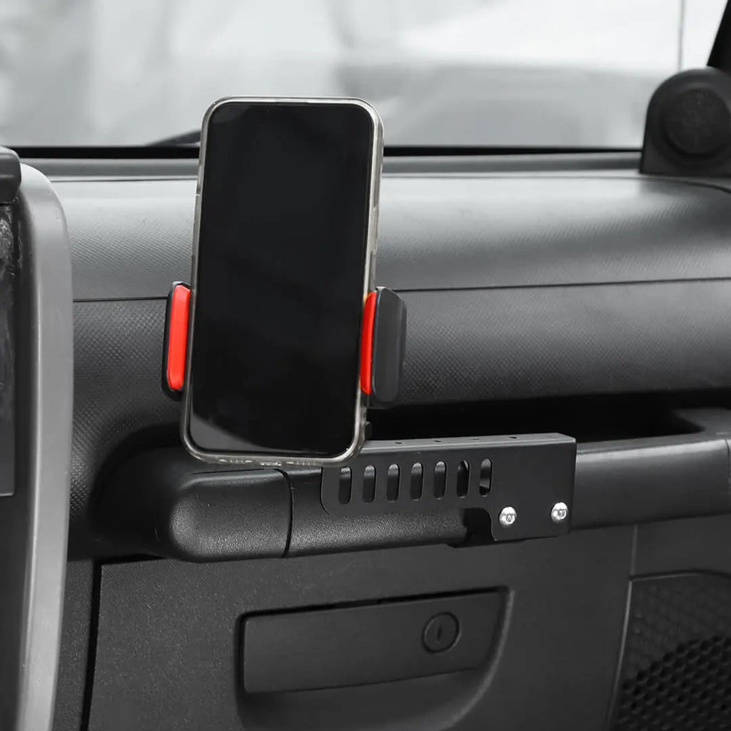 For 2007-2018 Jeep Wrangler JK Interior Copilot Armrest Handle Phone Holder Mount Stand