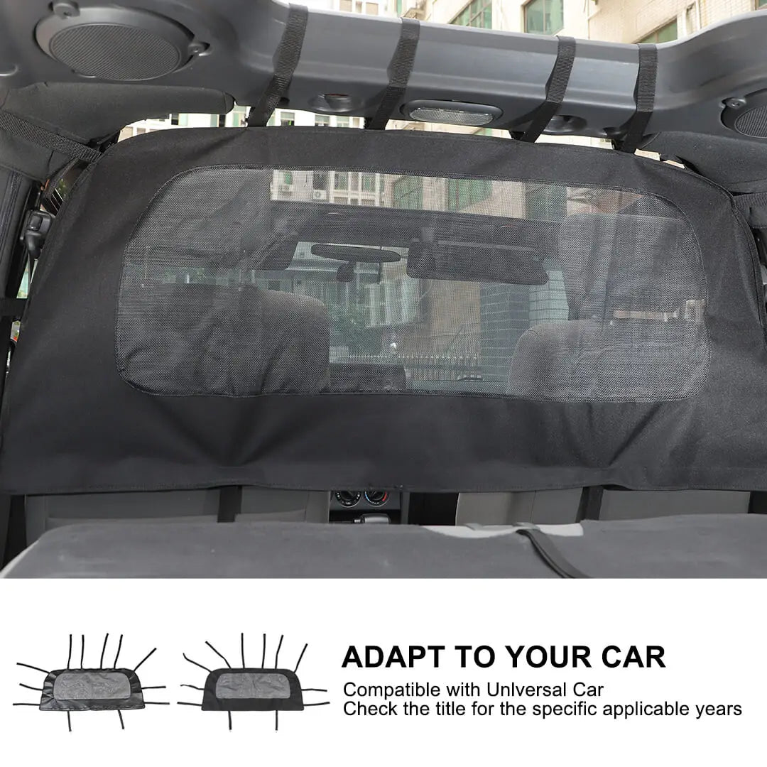 For 2007-2018 Jeep Wrangler JK Interior Seat Back Rear Isolation Pet Dog Net Accessories