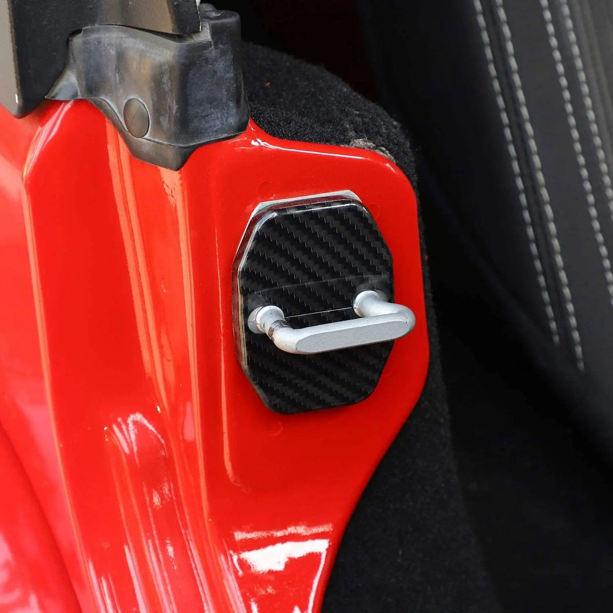 For 2007-2018 Jeep Wrangler JK JKU/ 16+ Renegade/ 14+ Cherokee/ 11+ Grand Cherokee 6x Door Lock Covers Protection Trim