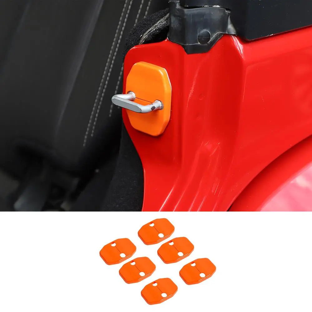For 2007-2018 Jeep Wrangler JK JKU/ 16+ Renegade/ 14+ Cherokee/ 11+ Grand Cherokee 6x Door Lock Covers Protection Trim