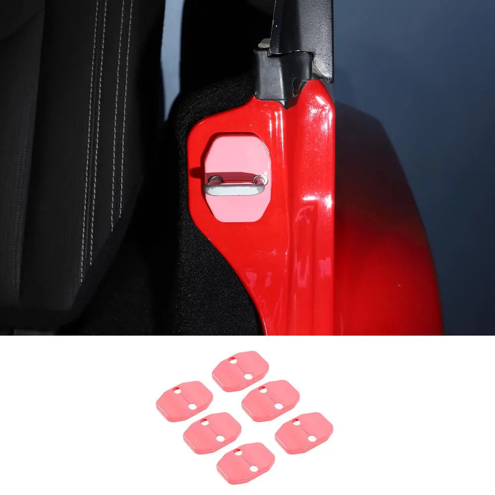 For 2007-2018 Jeep Wrangler JK JKU/ 16+ Renegade/ 14+ Cherokee/ 11+ Grand Cherokee 6x Door Lock Covers Protection Trim
