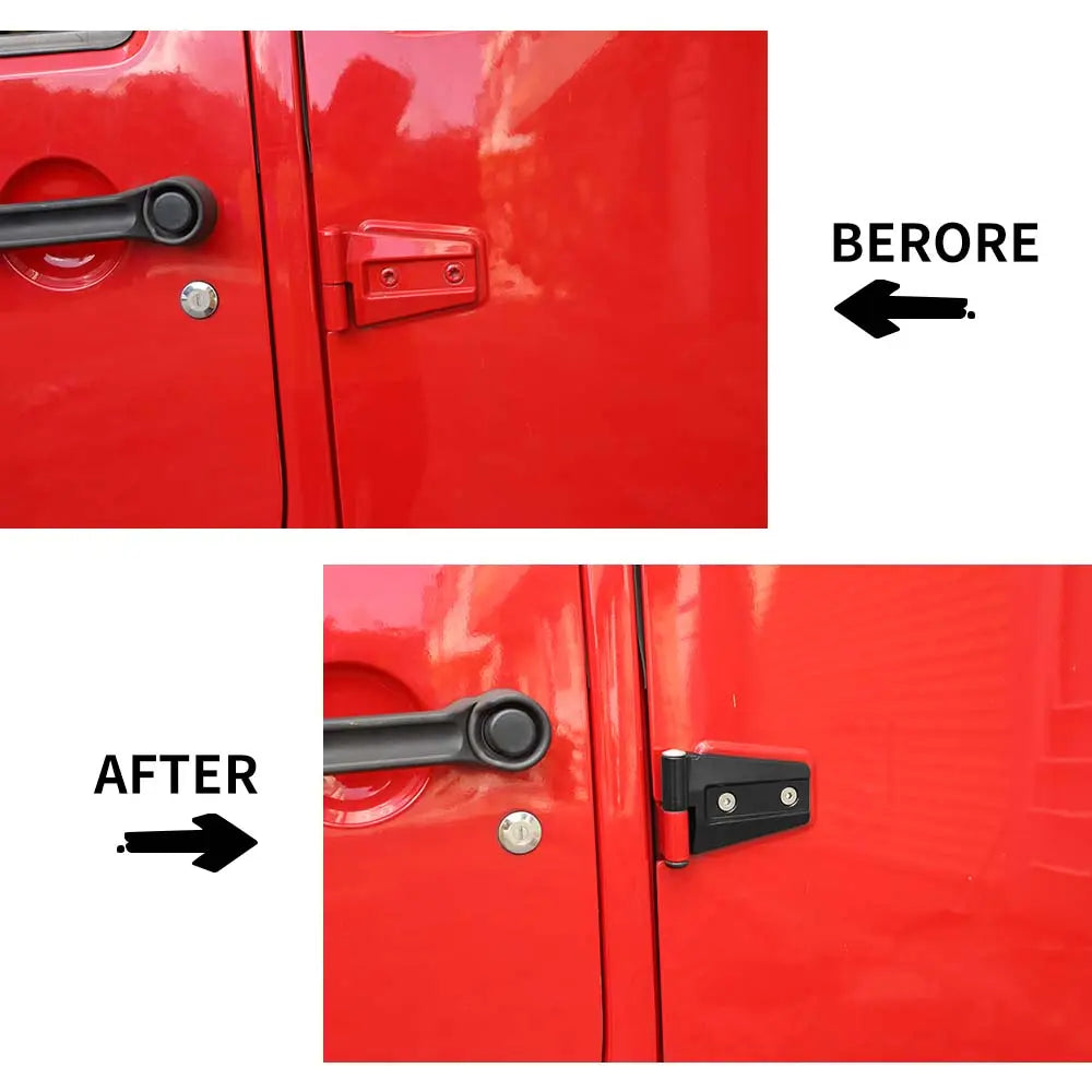 For 2007-2018 Jeep Wrangler JK JKU 2/4-Door Hinge Cover Replacement Original Car Parts