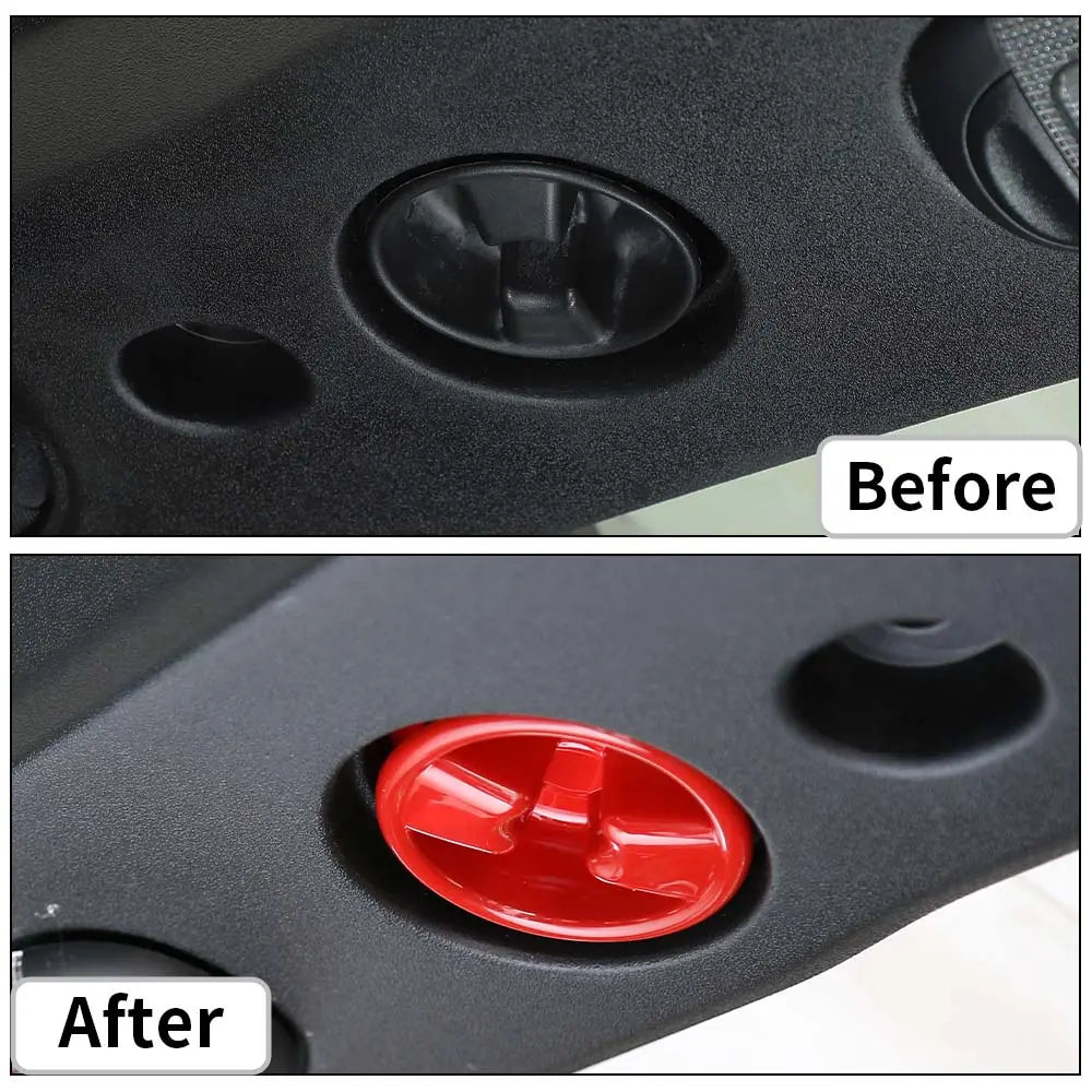 For 2007-2018 Jeep Wrangler JK JKU 2/4 Door Roof Top Mounting Knob Screw Decoration Cover Trim