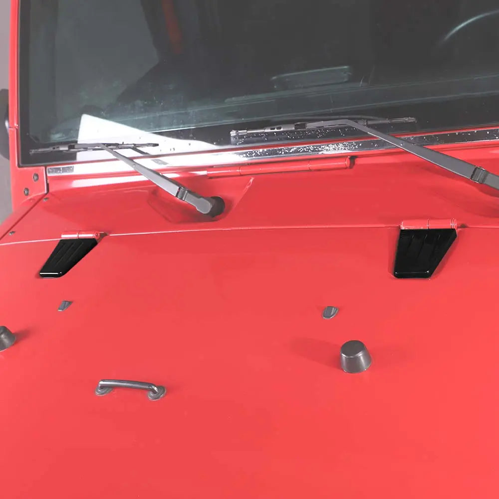 For 2007-2018 Jeep Wrangler JK JKU 2X Engine Hood Hinge Decor Cover Trim
