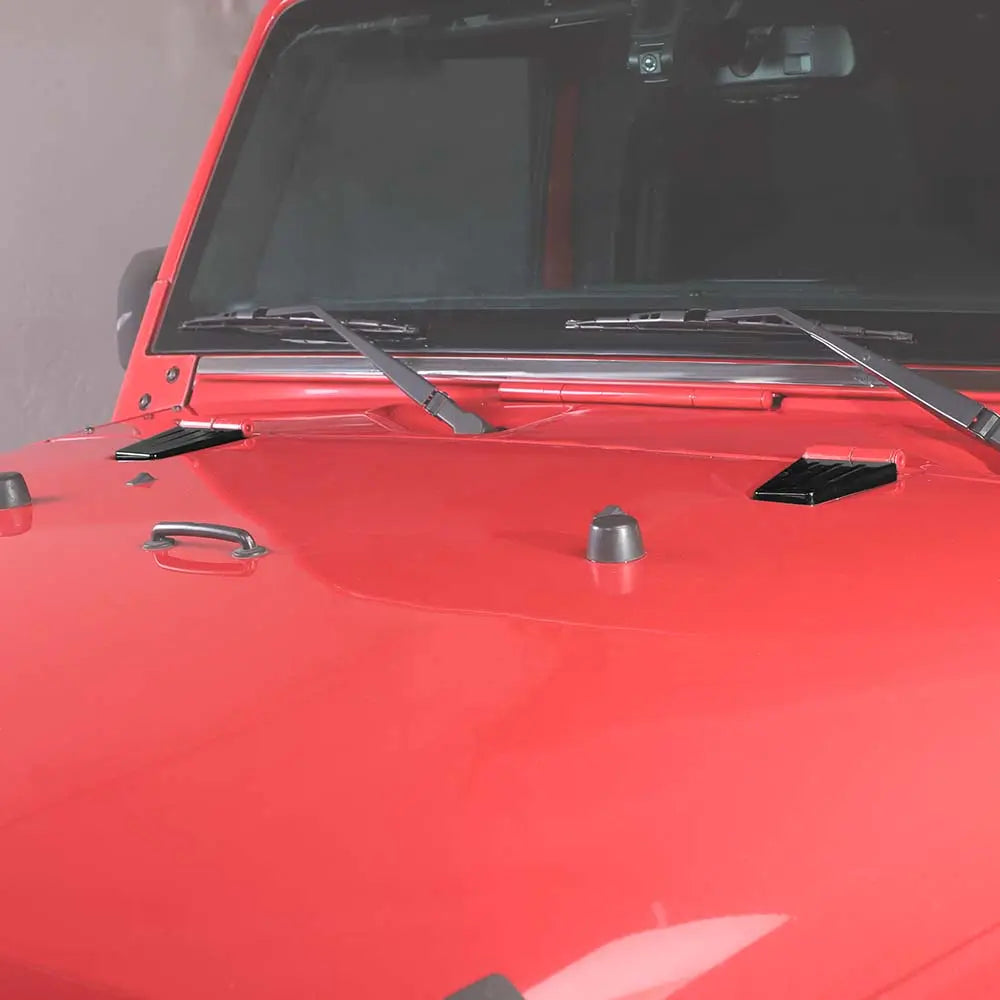 For 2007-2018 Jeep Wrangler JK JKU 2X Engine Hood Hinge Decor Cover Trim