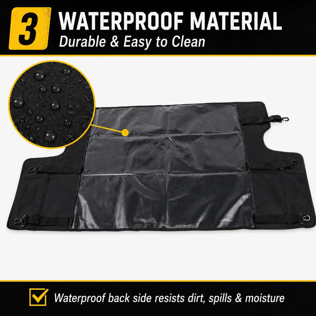 For 2007-2018 Jeep Wrangler JK JKU 4-Door Rear Cargo Cover Privacy Shade Trunk Luggage Cover Waterproof Nylon