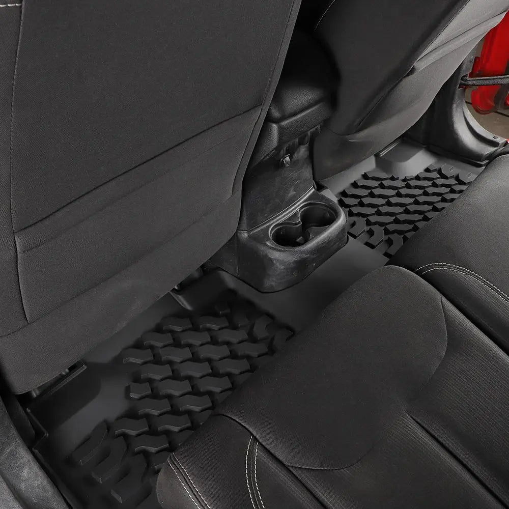 For 2007-2018 Jeep Wrangler JK JKU 4-Door Waterproof Car Floor Foot Mats Replacement