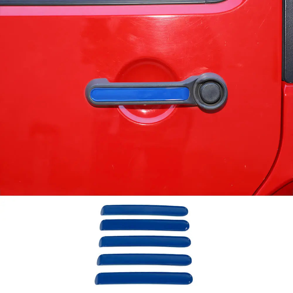 For 2007-2018 Jeep Wrangler JK JKU 4Door Door Handle Trim Insert Cover Strips