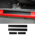 For 2007-2018 Jeep Wrangler JK JKU Aluminum Door Sill Plate Threshold Entry Guards Trim Cover Strip Kit