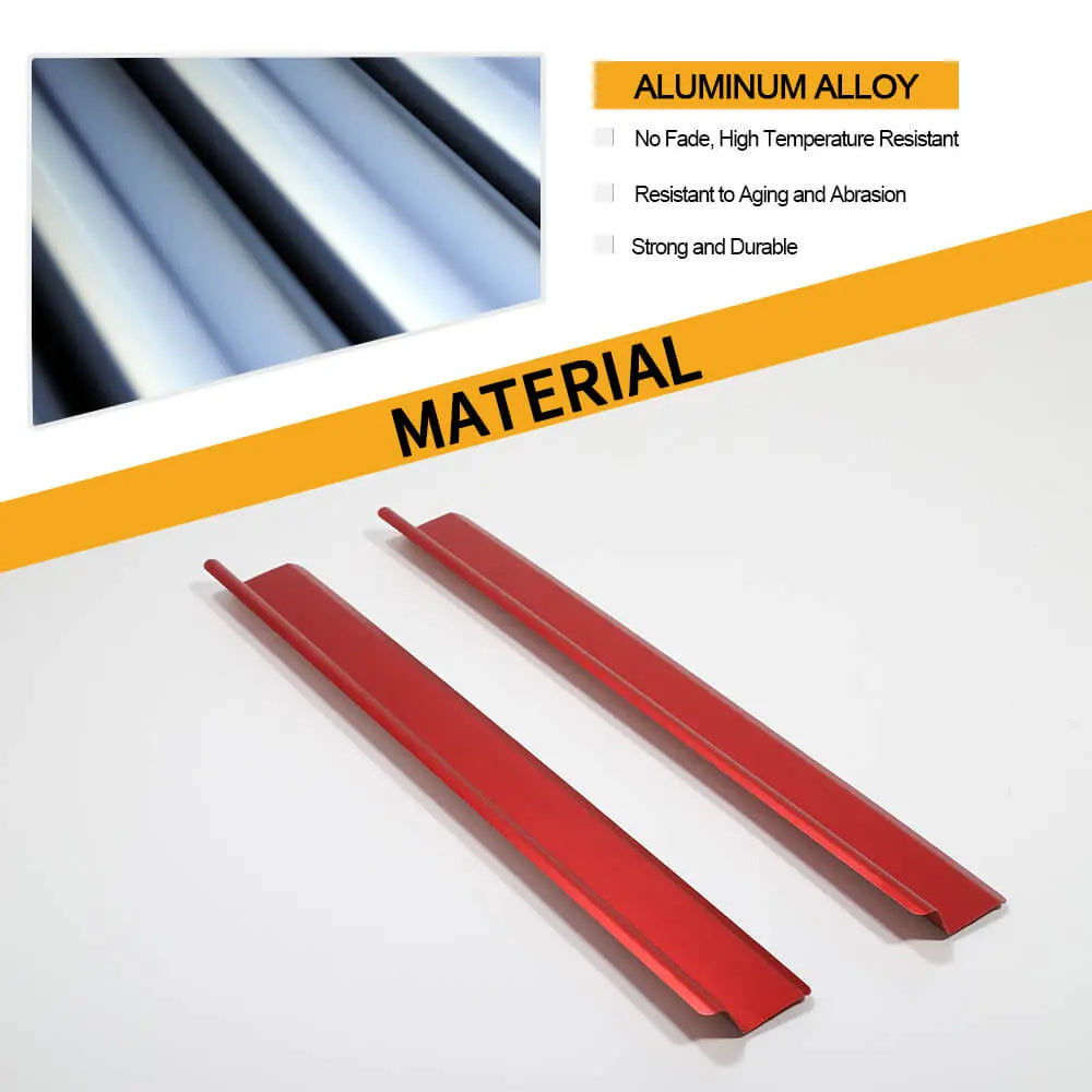 For 2007-2018 Jeep Wrangler JK JKU Aluminum Door Sill Plate Threshold Entry Guards Trim Cover Strip Kit