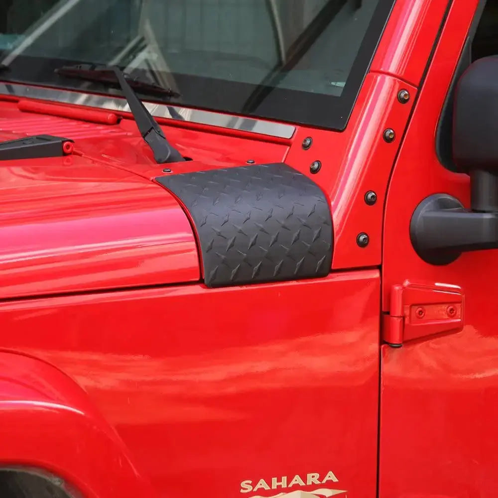 For 2007-2018 Jeep Wrangler JK JKU  Cowl Armor Cover Body Corner Guards 1Pair