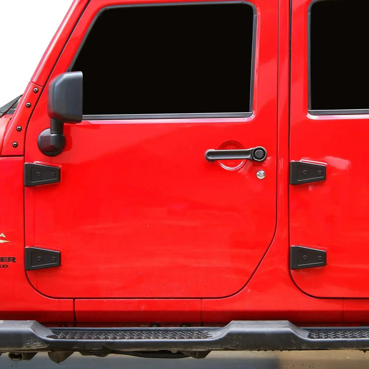 For 2007-2018 Jeep Wrangler JK JKU 10pcs Hood & Door Hinge Decor Cover Trim