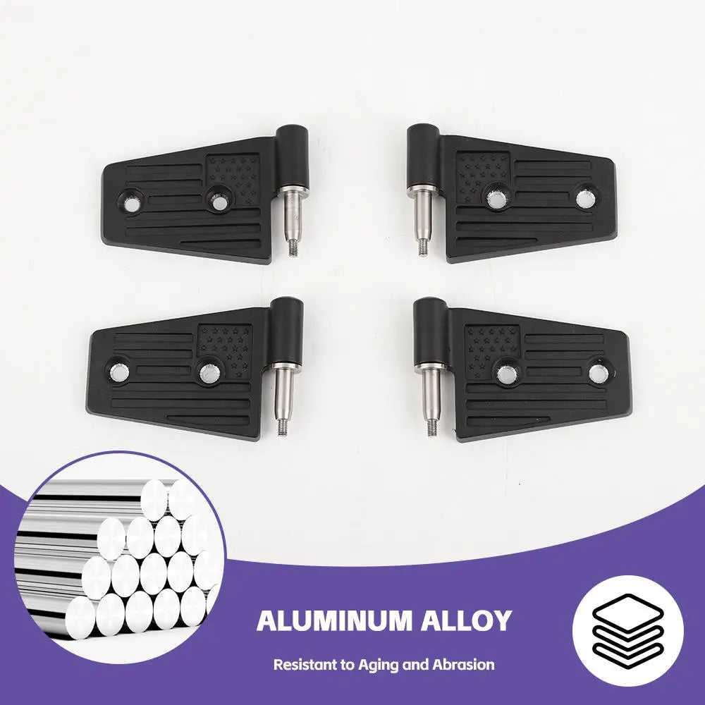 For 2007-2018 Jeep Wrangler JK JKU Door Hinge Replacement Accessories US Flag