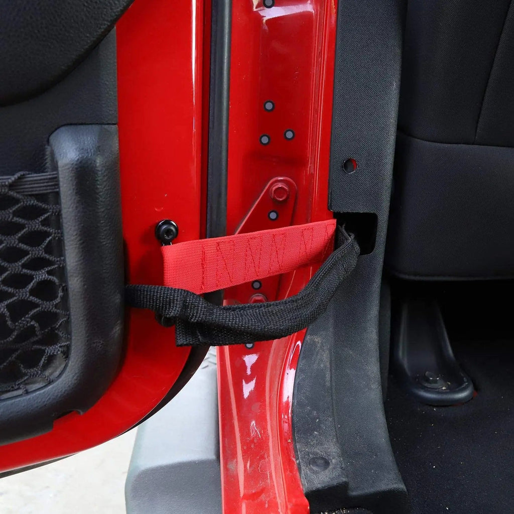 For 2007-2018 Jeep Wrangler JK JKU Door Limiting Straps Load 1000 Lb 4pcs/set