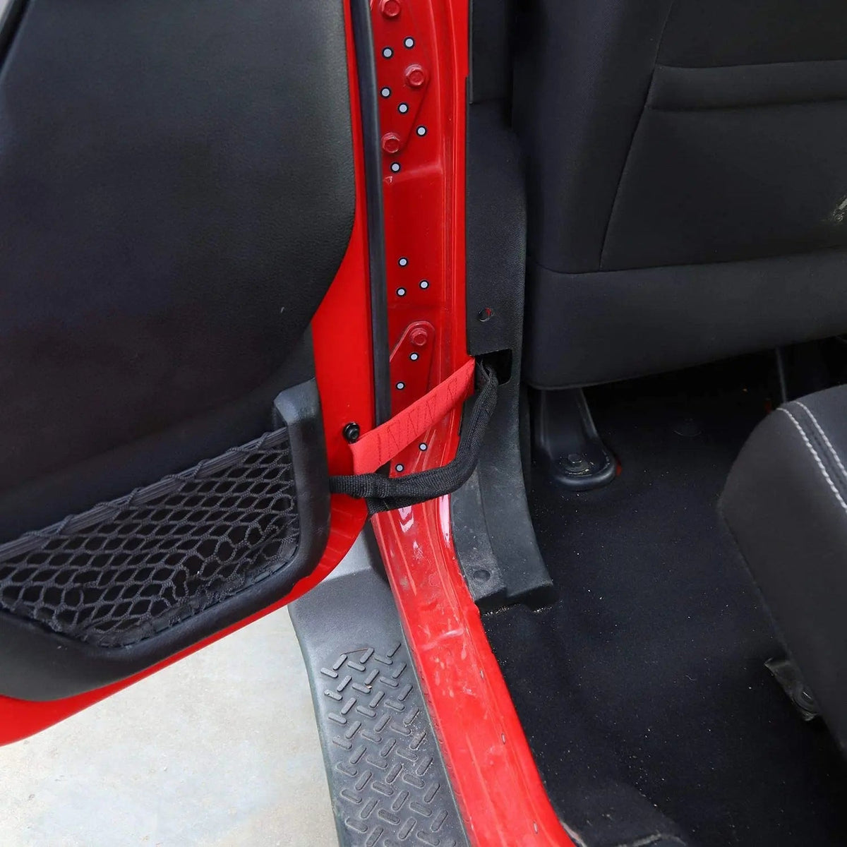 For 2007-2018 Jeep Wrangler JK JKU Door Limiting Straps Load 1000 Lb 4pcs/set