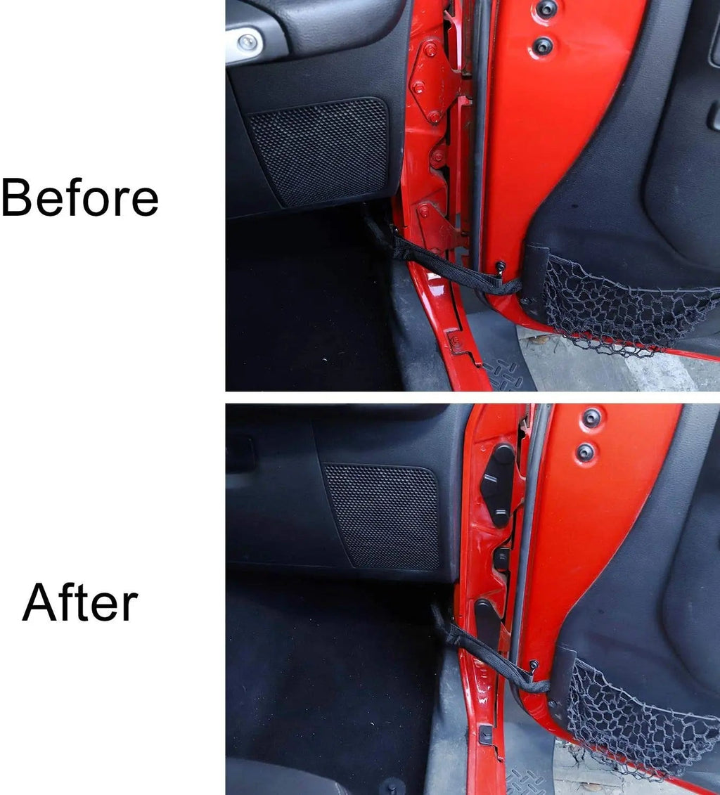 For 2007-2018 Jeep Wrangler JK JKU Door Screw Protector Cover Trim, ABS Black 15pcs