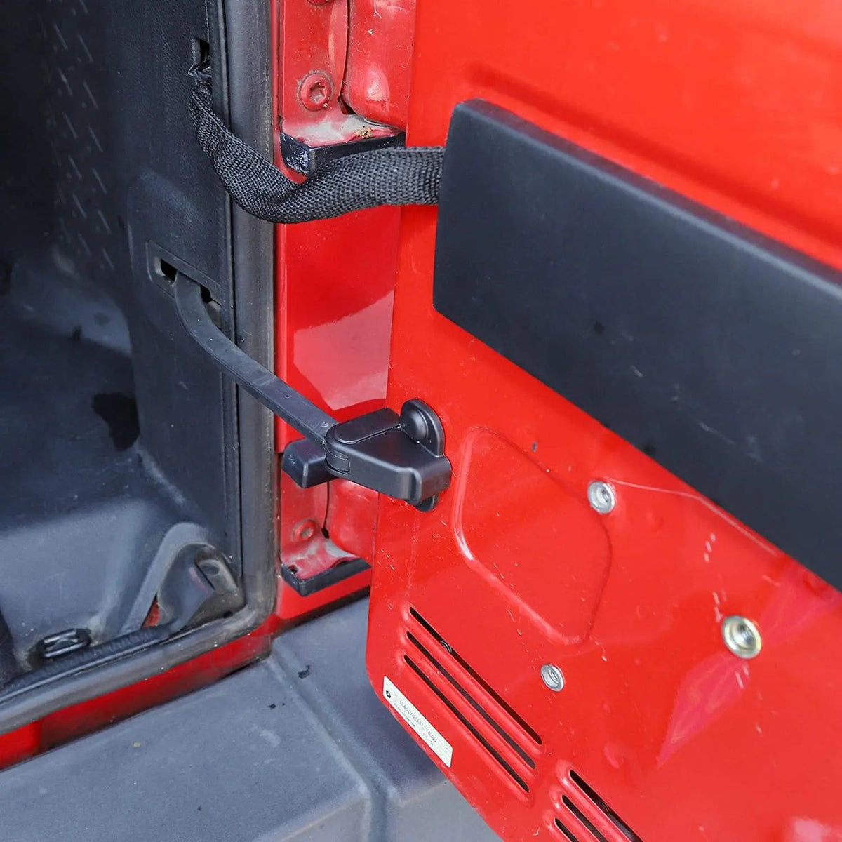 For 2007-2018 Jeep Wrangler JK JKU Door Screw Protector Cover Trim, ABS Black 15pcs