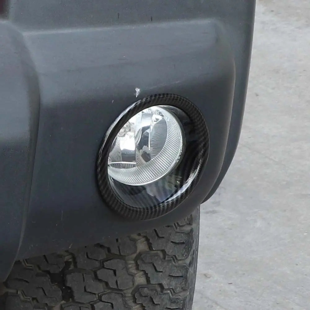 For 2007-2018 Jeep Wrangler JK JKU Front Bumper Fog Light Lamp Bezels Trim