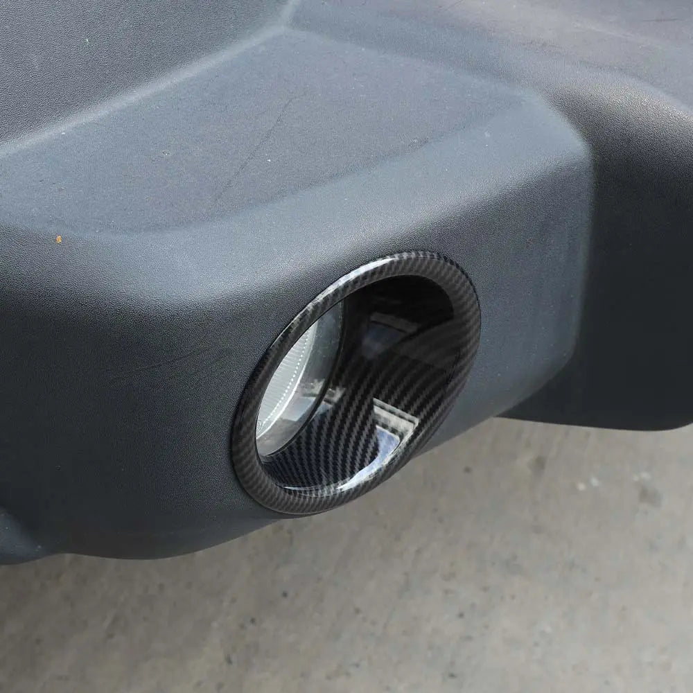 For 2007-2018 Jeep Wrangler JK JKU Front Bumper Fog Light Lamp Bezels Trim