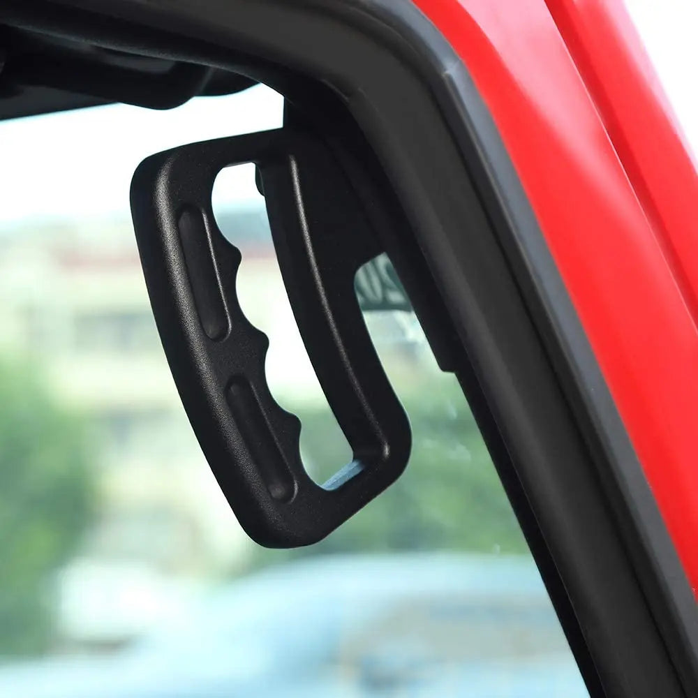For 2007-2018 Jeep Wrangler JK JKU Front Top Grab Handles Aluminum Alloy (2 pcs)