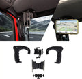 For 2007-2018 Jeep Wrangler JK JKU Front Grab Handles *2 with Phone Holder Mount *1