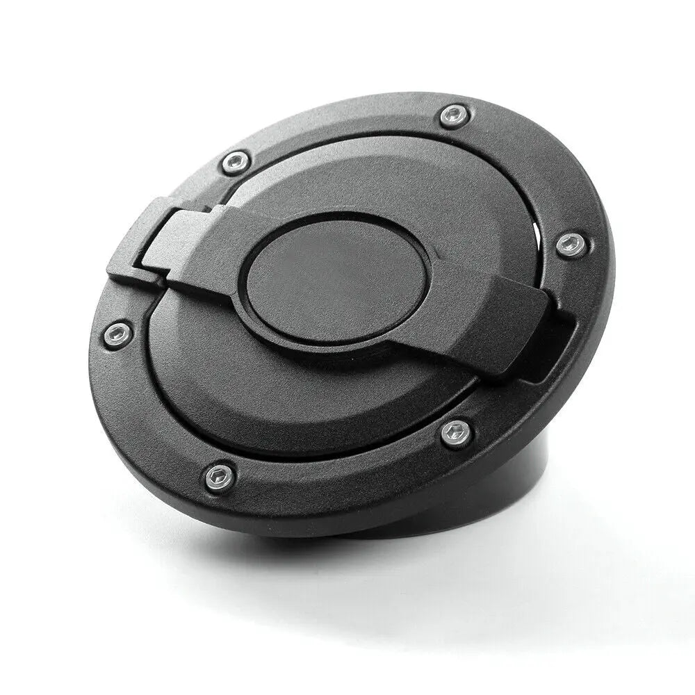 For 2007-2018 Jeep Wrangler JK JKU Fuel Filler Door Gas Lid Tank Cap Cover Trim