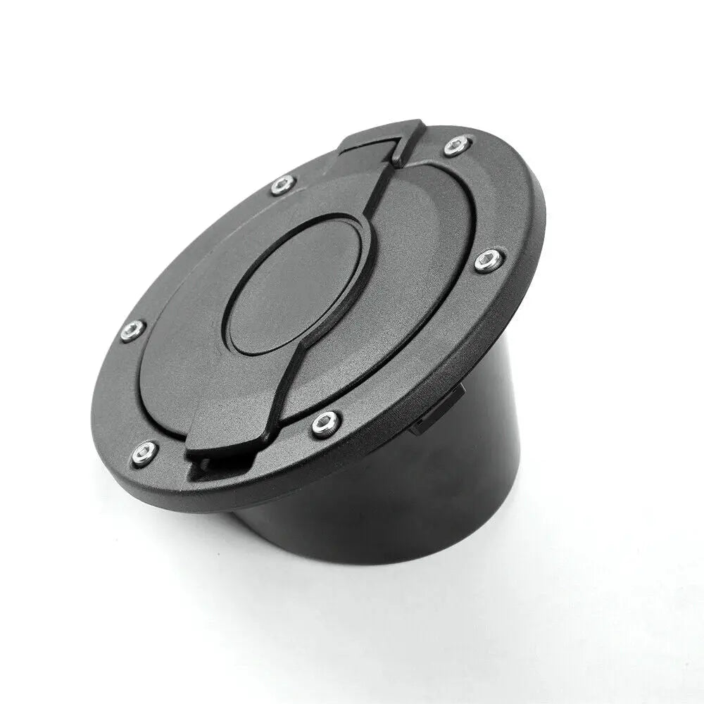 For 2007-2018 Jeep Wrangler JK JKU Fuel Filler Door Gas Lid Tank Cap Cover Trim