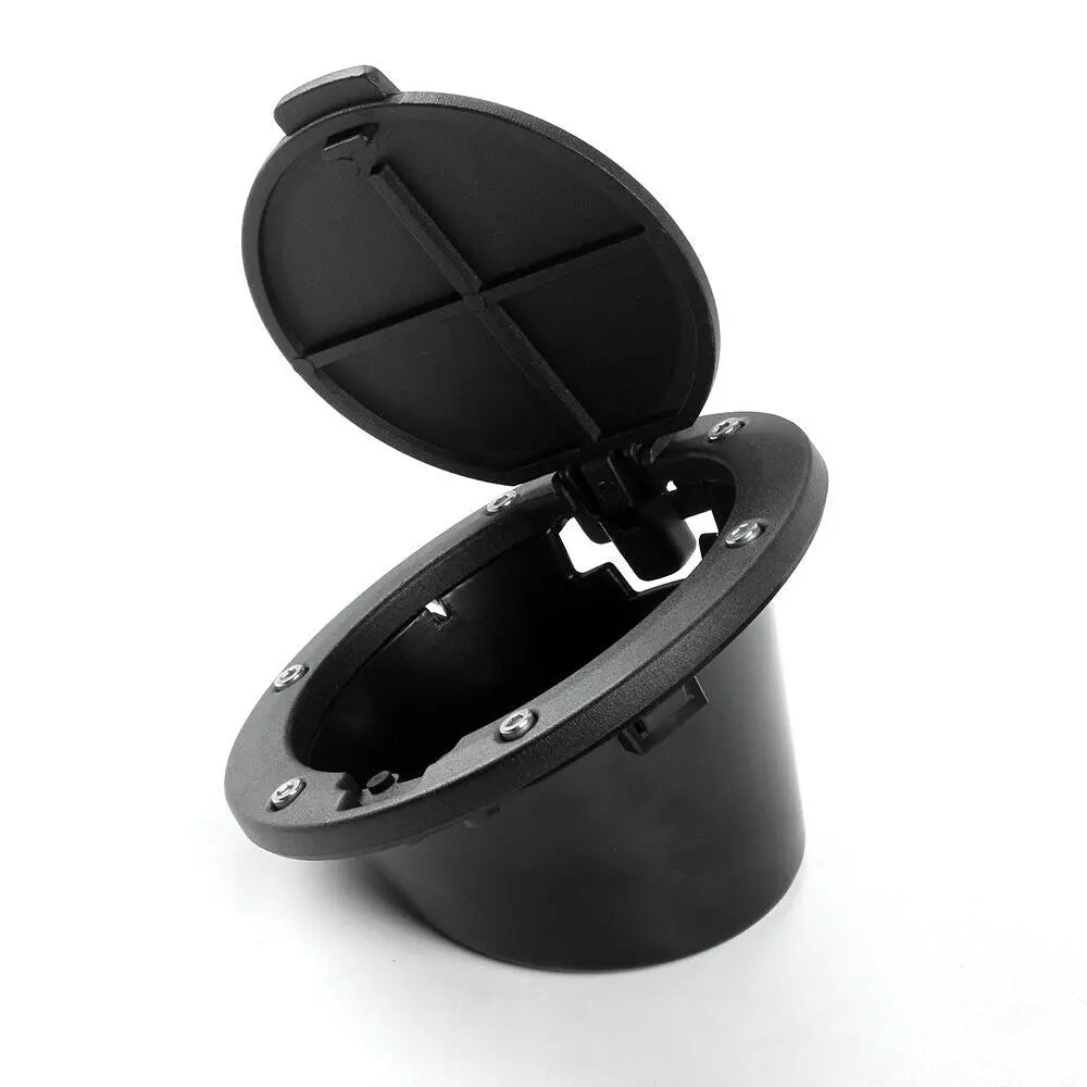 For 2007-2018 Jeep Wrangler JK JKU Fuel Filler Door Gas Lid Tank Cap Cover Trim