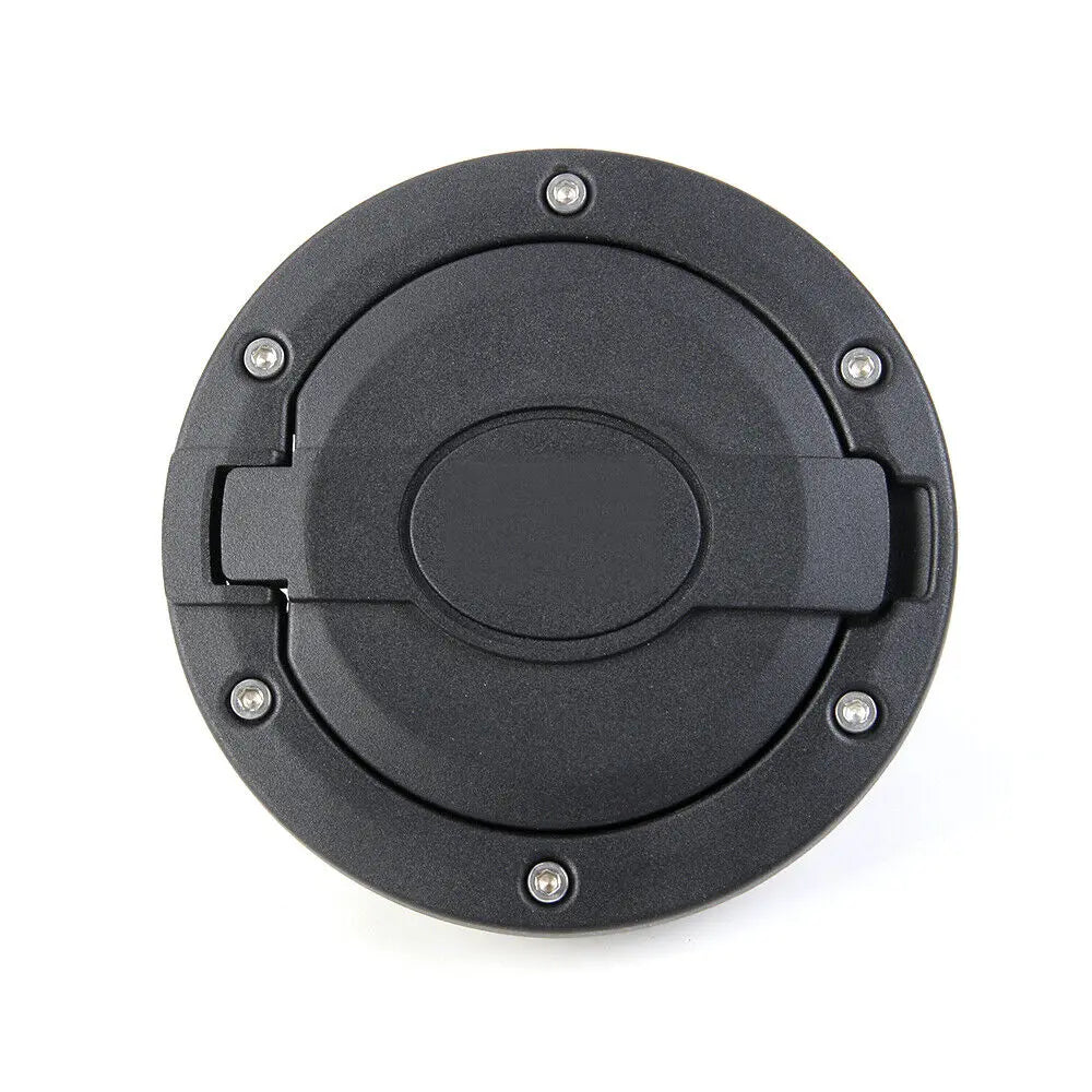For 2007-2018 Jeep Wrangler JK JKU Fuel Filler Door Gas Lid Tank Cap Cover Trim