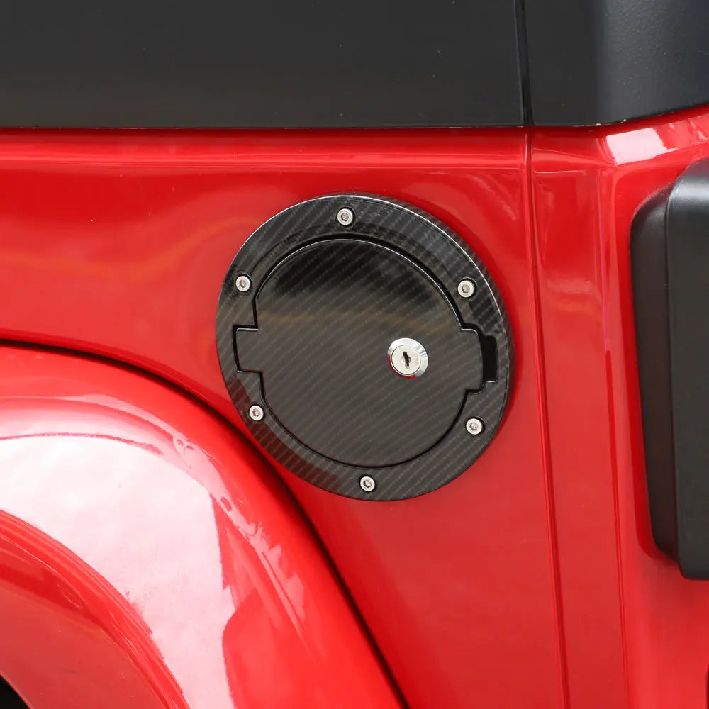 For 2007-2018 Jeep Wrangler JK JKU Fuel Tank Gas Cap Cover Trim