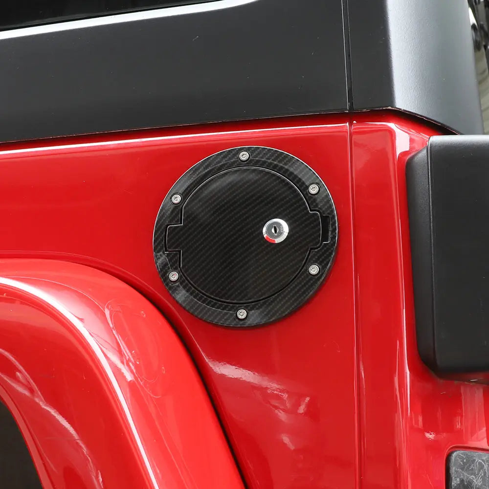 For 2007-2018 Jeep Wrangler JK JKU Fuel Tank Gas Cap Cover Trim