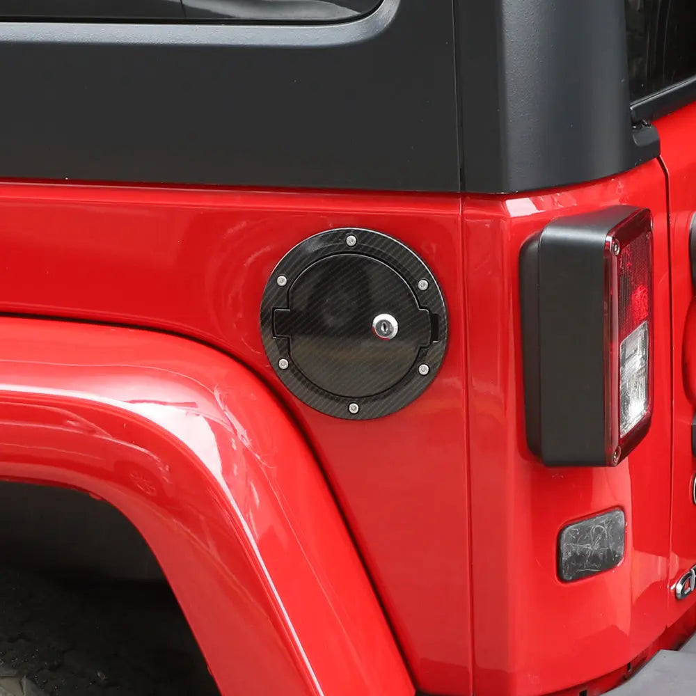 For 2007-2018 Jeep Wrangler JK JKU Fuel Tank Gas Cap Cover Trim