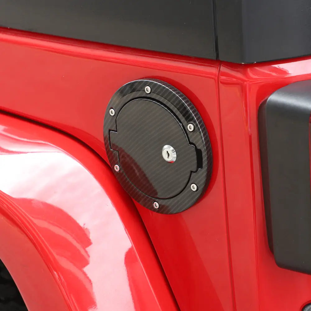 For 2007-2018 Jeep Wrangler JK JKU Fuel Tank Gas Cap Cover Trim