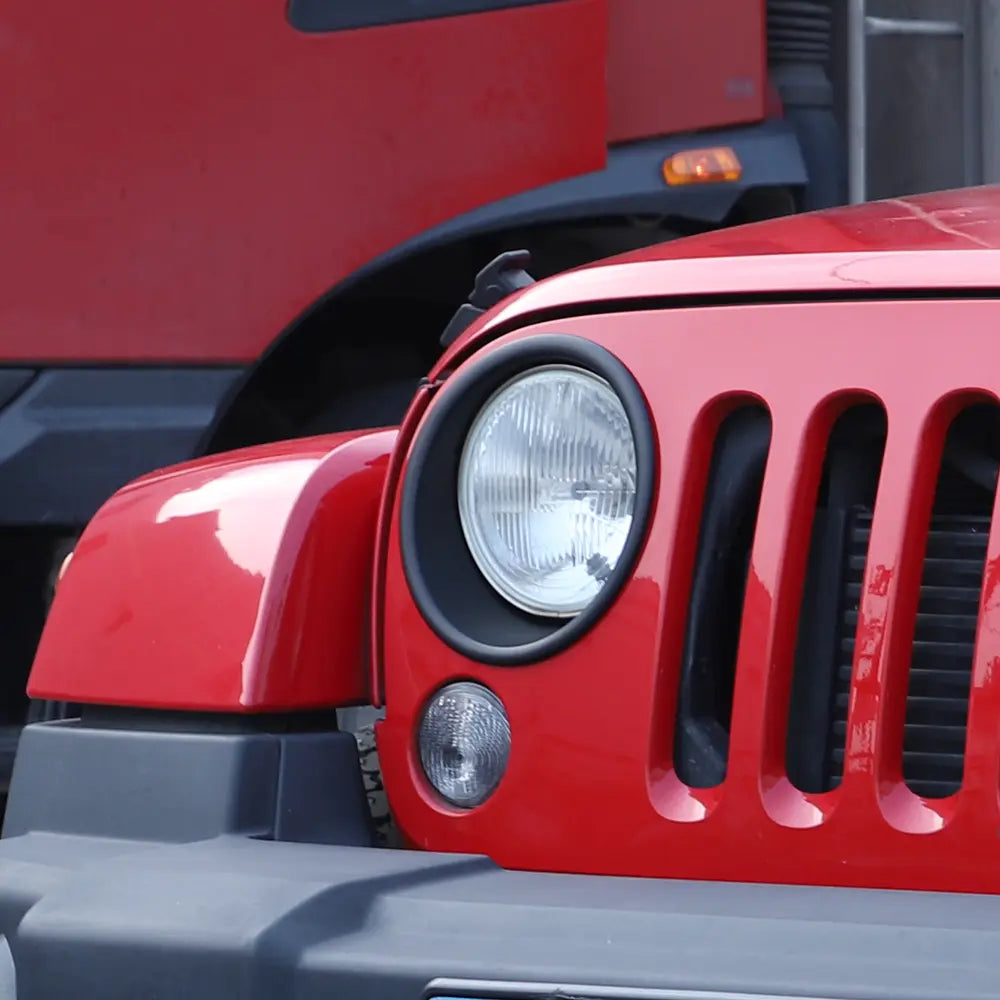 For 2007-2018 Jeep Wrangler JK JKU Headlight Trim Bezels